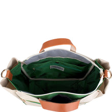 Load image into Gallery viewer, Codie Canvas Tote in Grass open - becket hitch
