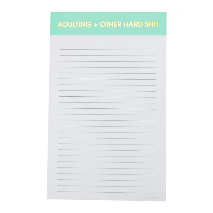 Adulting + Other Hard Shit Notepad - Becket Hitch