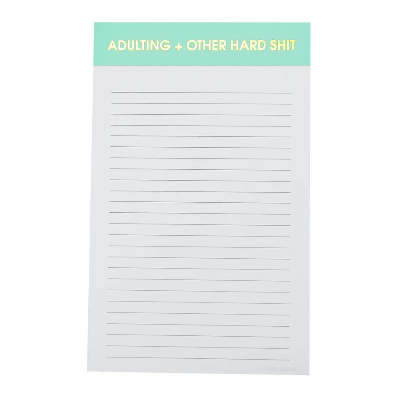 Adulting + Other Hard Shit Notepad - Becket Hitch
