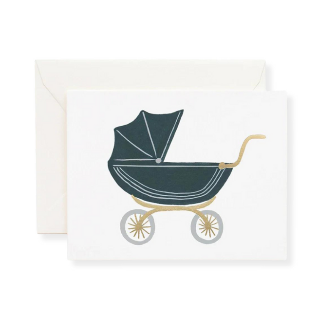 Pram Baby Card - becket hitch