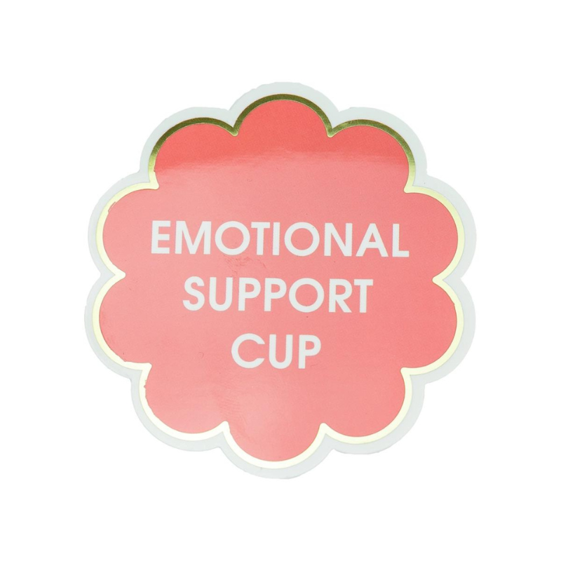 Emotional Support Cup Sticker-Becket Hitch