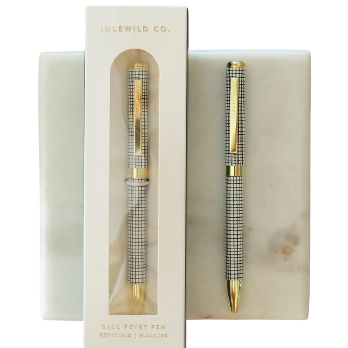 Grid Ballpoint Luxe Pen-Becket Hitch