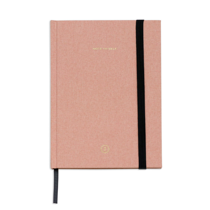 Pink Linen Note To Self Journal - Becket Hitch