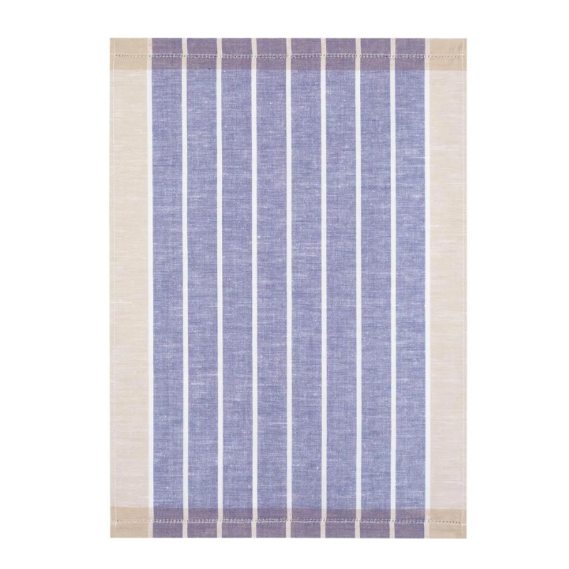 Cottage Stripe Tea Towel, Blue/White - Becket Hitch