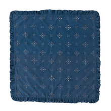 Load image into Gallery viewer, Navy Eyelet Napkin - Becket Hitch
