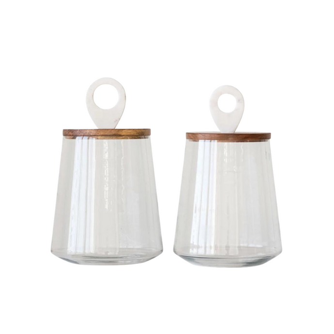 Chic Lidded Glass Jars-Becket hitch