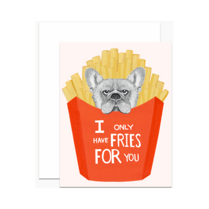 Frenchie Fries Greeting Card - Becket Hitch