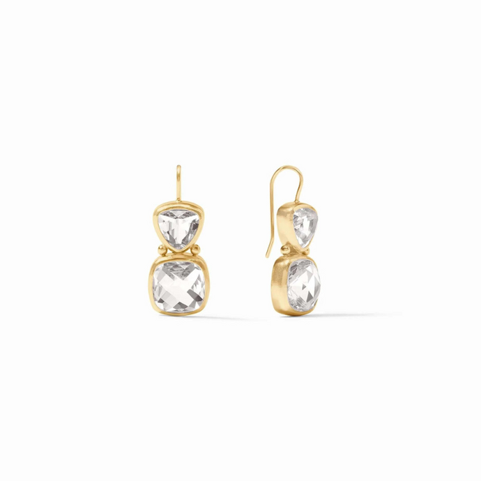 Aquitaine Earring in Clear Crystal - Becket Hitch
