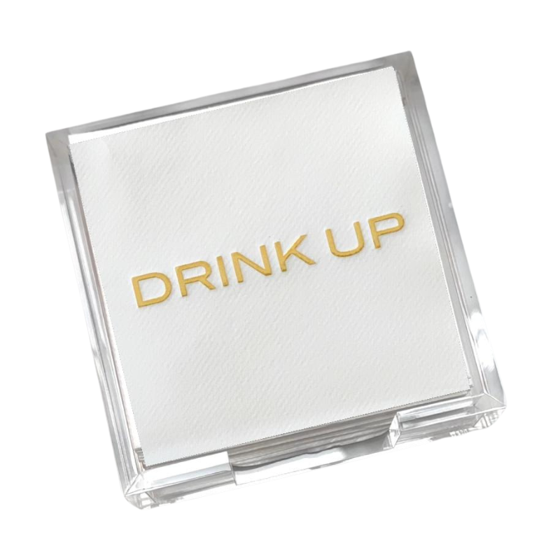 Drink Up Cocktail Napkin Hostess Set