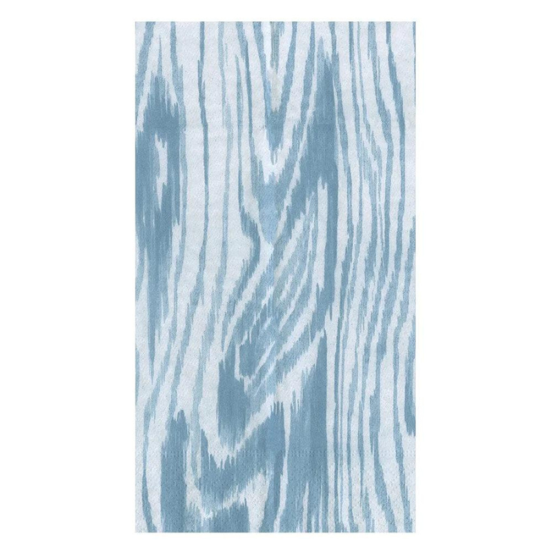Woodgrain Stone Blue Guest Towels