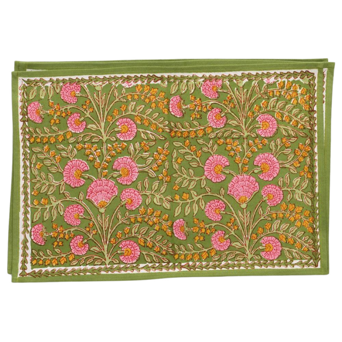 Cactus Flower Fern & Flamingo Placemat - Becket Hitch