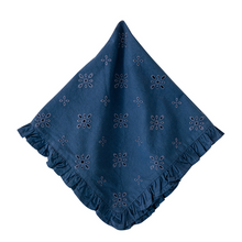 Load image into Gallery viewer, Navy Eyelet Napkin - Becket Hitch
