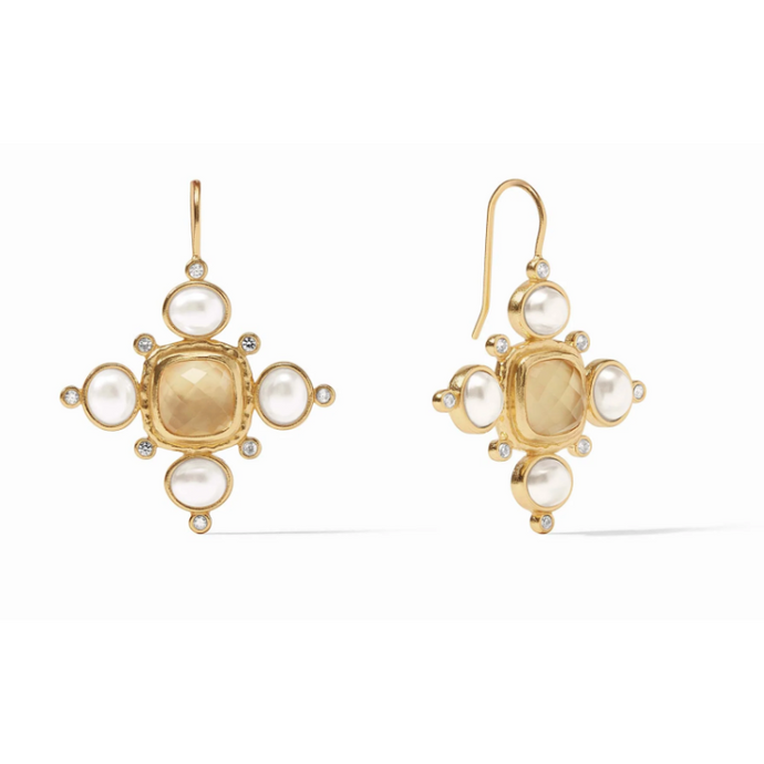 Tudor Earring in Iridescent Champagne - becket hitch