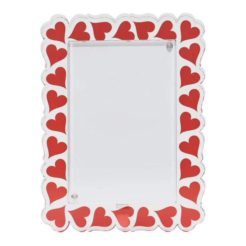 Red Hearts Frame - Becket Hitch