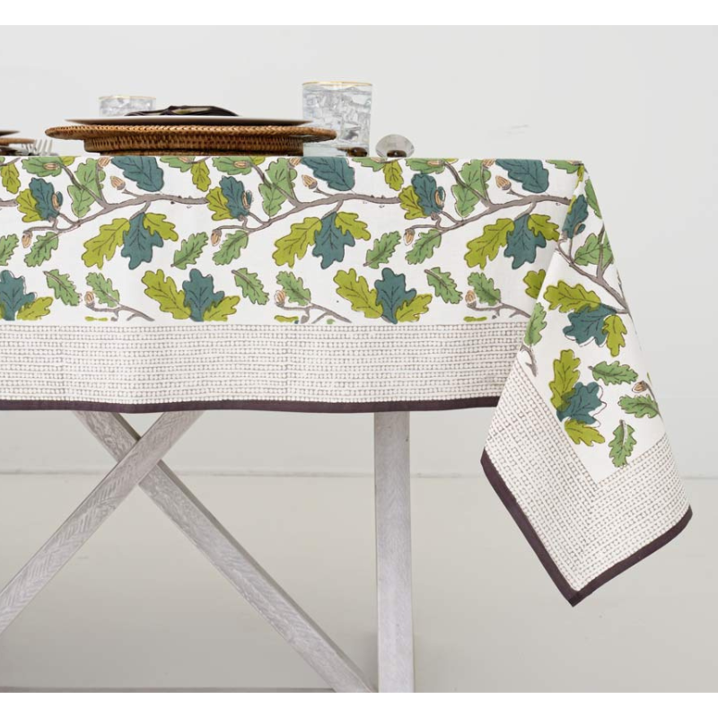 Maple & Acorn Tablecloth-Becket Hitch