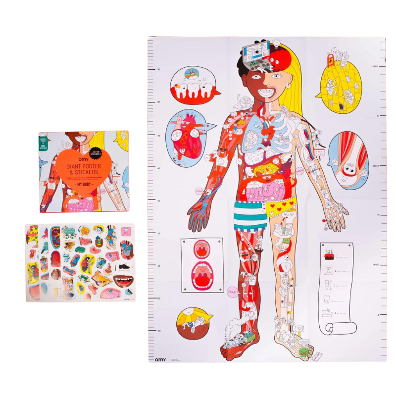 My Body Giant Sticker Poster - Becket Hitch