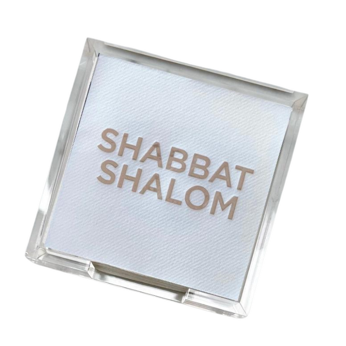 Shabbat Shalom Cocktail Napkin Hostess Set Becket Hitch