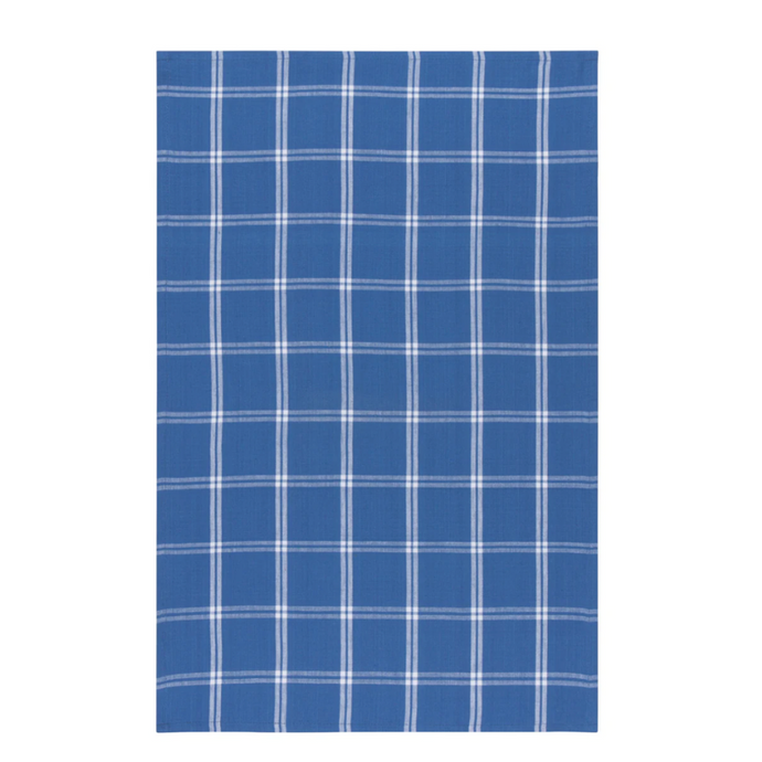 Royal Blue Windowpane Tea Towel - Becket Hitch