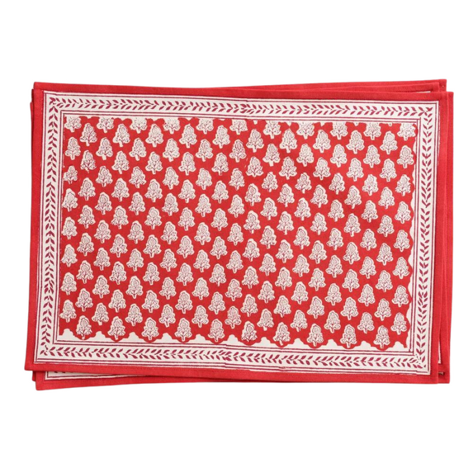 Pom Buti Red Placemat - Becket Hitch