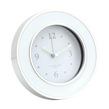 Load image into Gallery viewer, Alarm Clock White &amp; Silver-Becket Hitch
