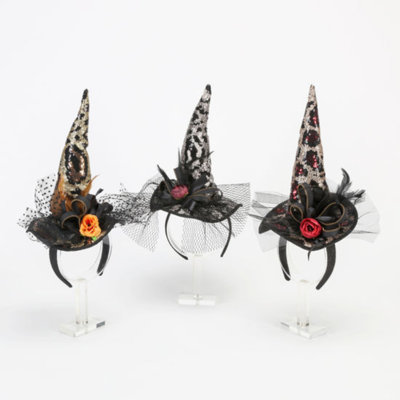 Animal Print Witch Hat Headband-Becket Hitch