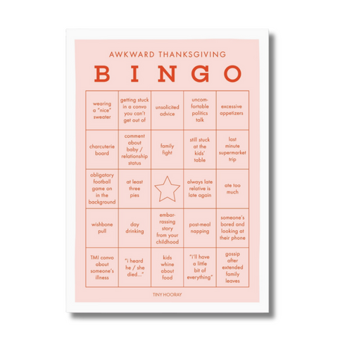 Awkward Thanksgiving Bingo Game-Becket Hitch