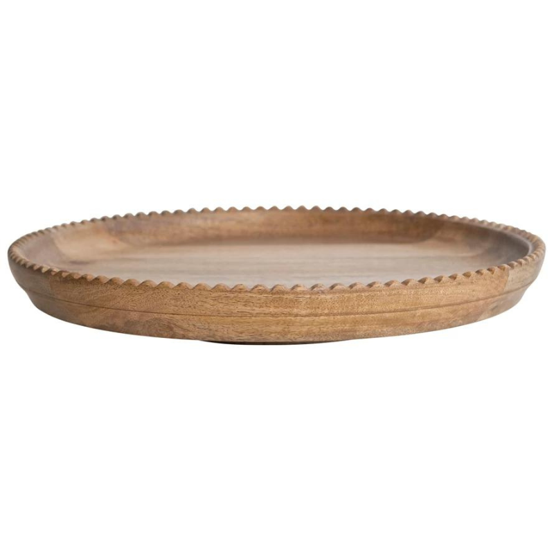 Bailey Scalloped Edge Lazy Susan-Becket Hitch