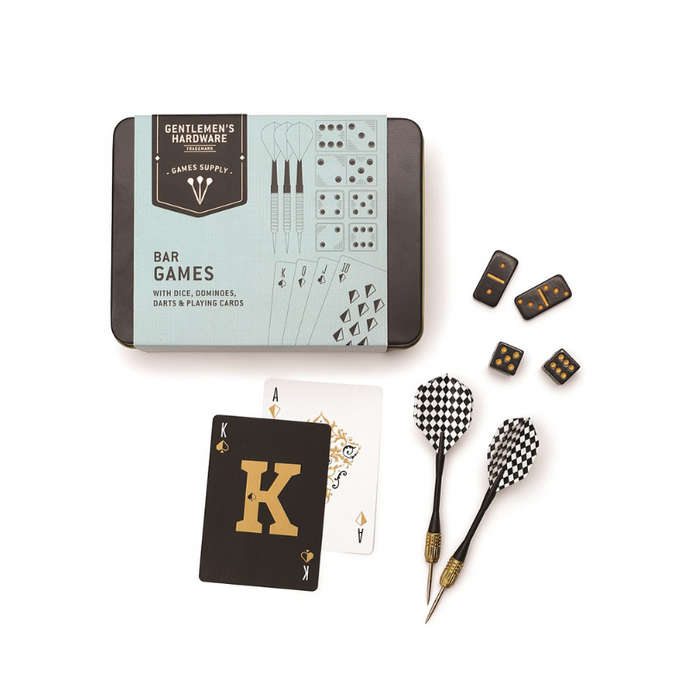 Bar Games in a Tin - Becket Hitch