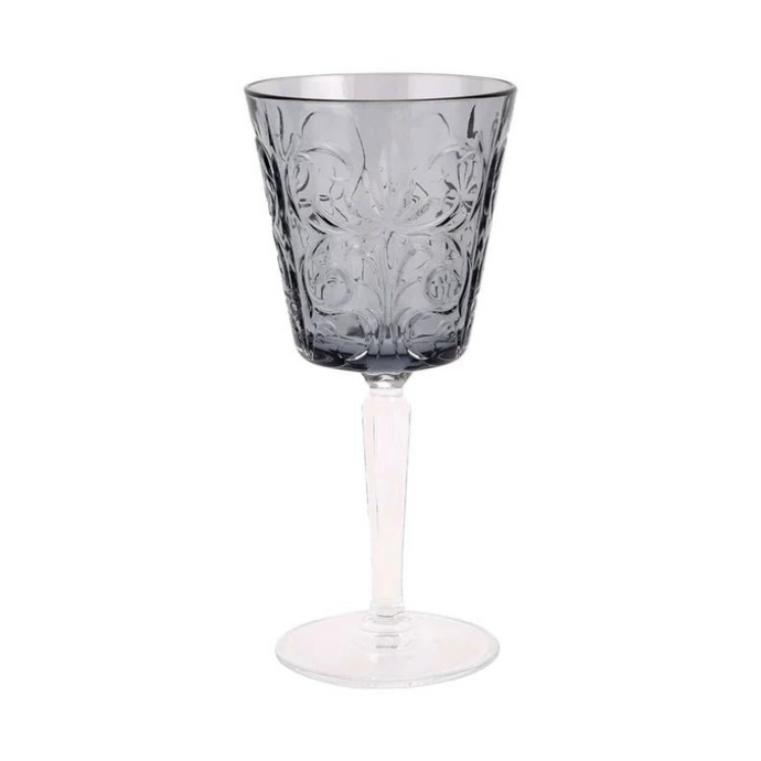 Barocco Smoke Wine Glass-Becket Hitch