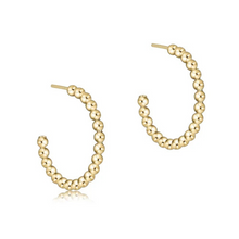 Load image into Gallery viewer, Beaded Classic 1" Post Hoop, 2mm-Becket Hitch
