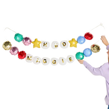 Load image into Gallery viewer, Beaded in Fun Customizable Balloon Garland Banner - Becket Hitch
