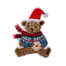 Load image into Gallery viewer, Beary Christmas Embroidered Patch - Becket Hitch
