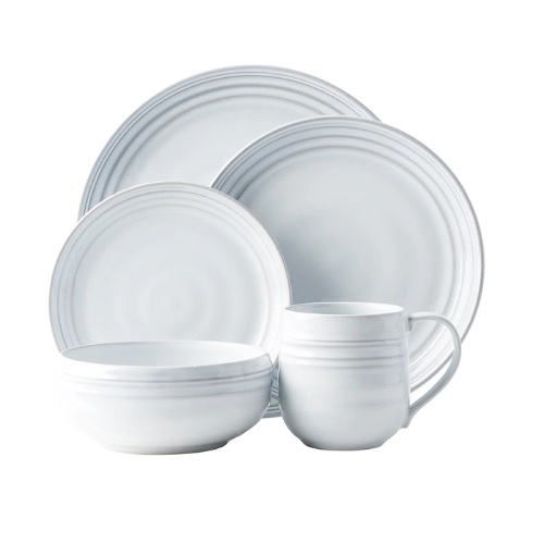 Bilbao Whitewash 5-Piece Place Setting - BECKET HITCH