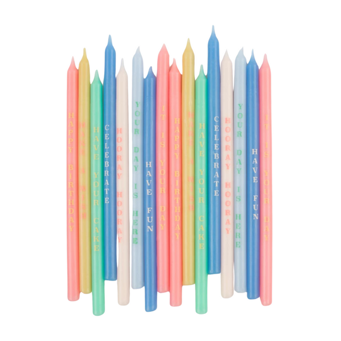 Birthday Phrases Candles-Becket Hitch