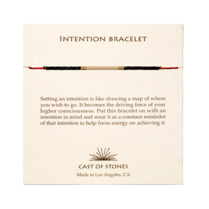 Black/White Intention Bracelet-Becket Hitch