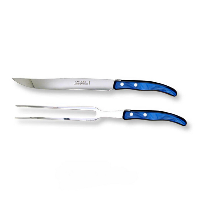 Blue Carving Set-Becket Hitch