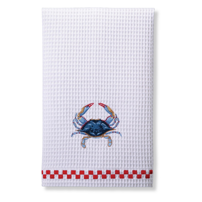 Blue Crab Tea Towel-Becket Hitch