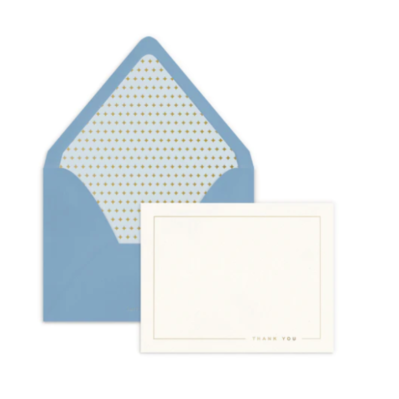 Blue Thank You Notes Boxed Set-Becket Hitch