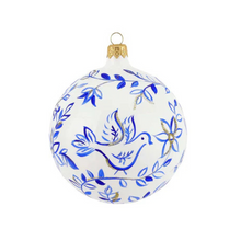 Load image into Gallery viewer, Blue and White Birds Ornament - Becket Hitch
