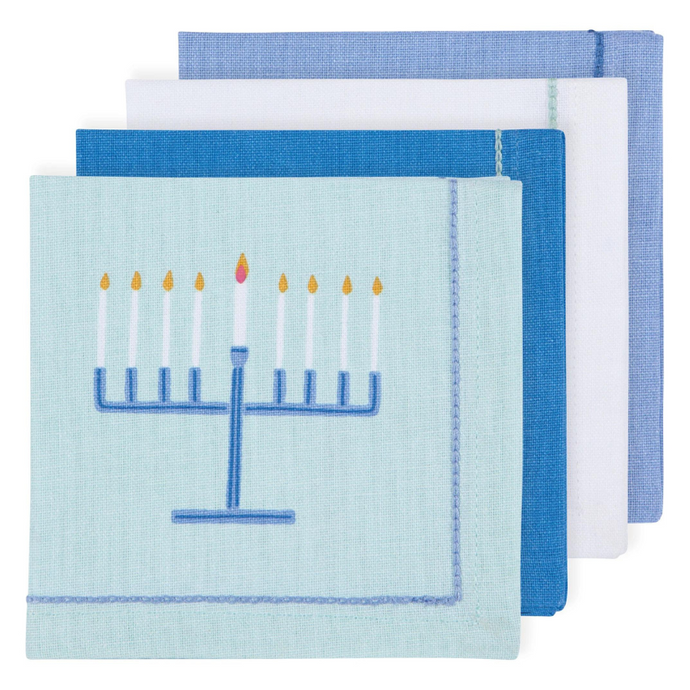 Bright Hanukkah Cocktail Napkins Set-Becket Hitch