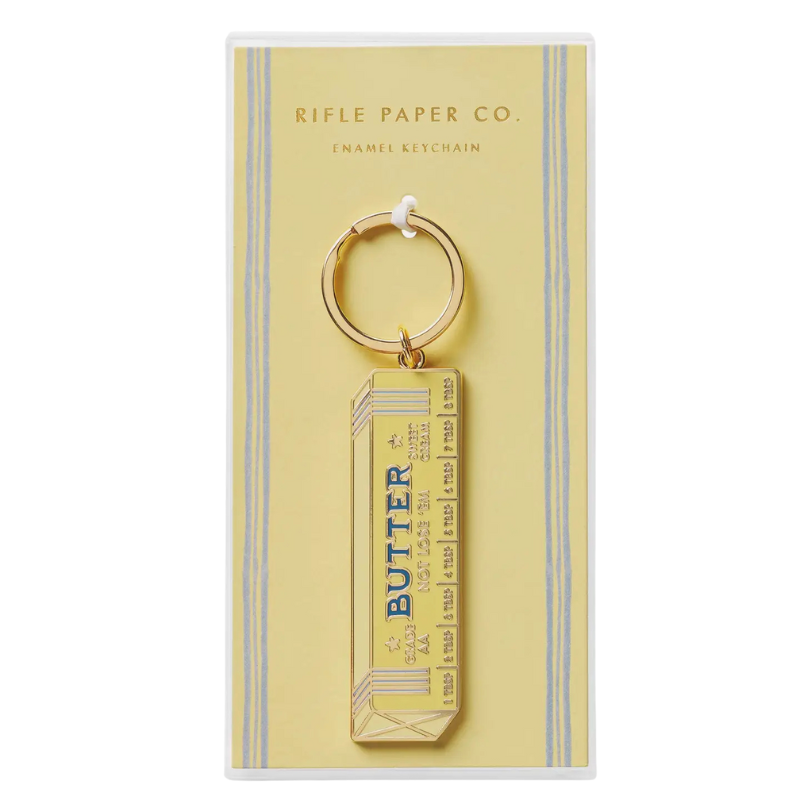 Butter Not Lose 'em Enamel Keychain – Becket Hitch