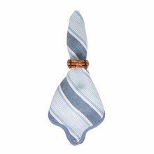 Load image into Gallery viewer, Cabana Stripe Napkin Ocean - Becket Hitch
