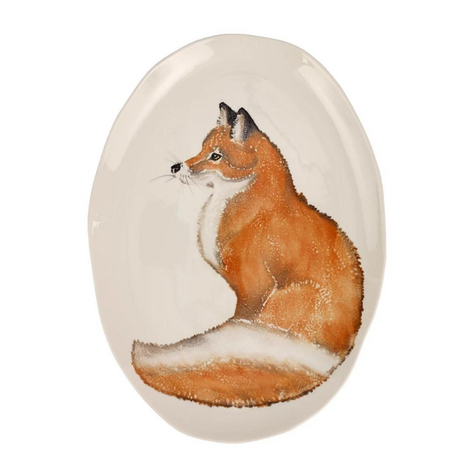 Cacciatore Fox Medium Oval Platter-Becket Hitch