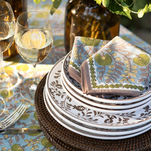 Load image into Gallery viewer, Cactus Flower Teal &amp; Green Napkin Set - Becket Hitch

