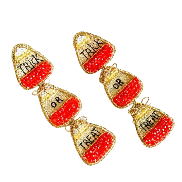 Candy Corn Earrings - Becket Hitch