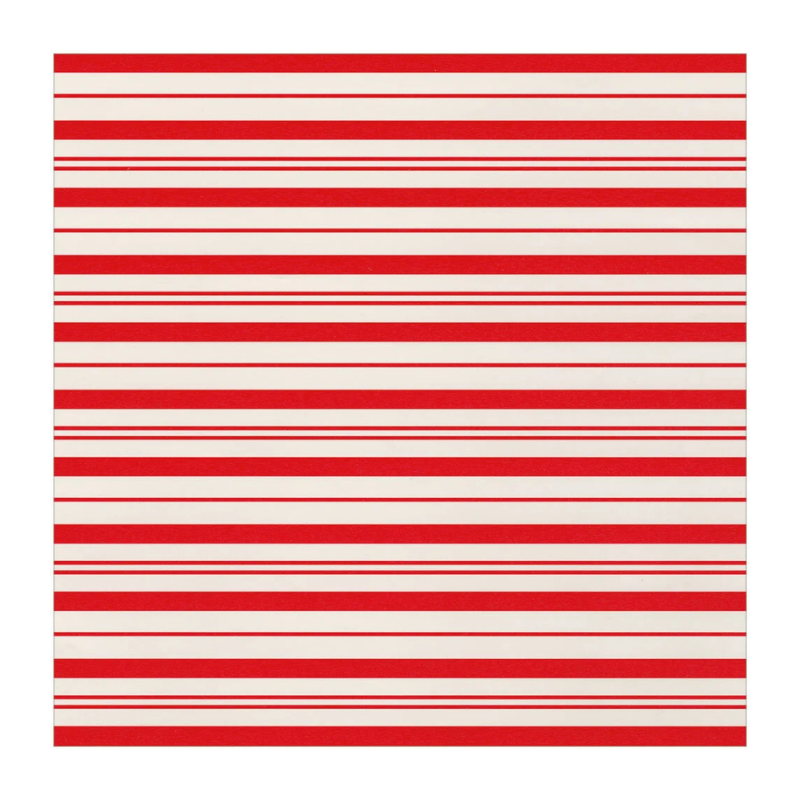 Candy Stripe Red/White Wrapping Paper - Becket Hitch