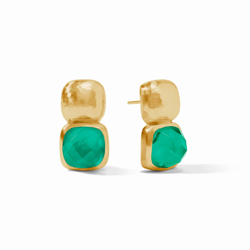 Catalina Earring in Iridescent Emerald Green-Becket Hitch