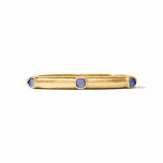 Catalina Hinge Bangle Iridescent Tanzanite Blue - Becket Hitch