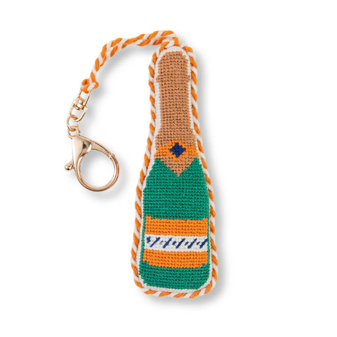 Champagne Bottle Bag Charm - Becket Hitch