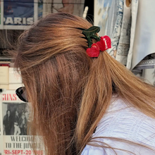 Load image into Gallery viewer, Cherry Hearts Hair Claw - Becket Hitch
